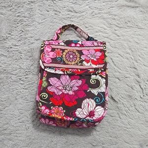 Vera Bradley pink floral cosmetic bag